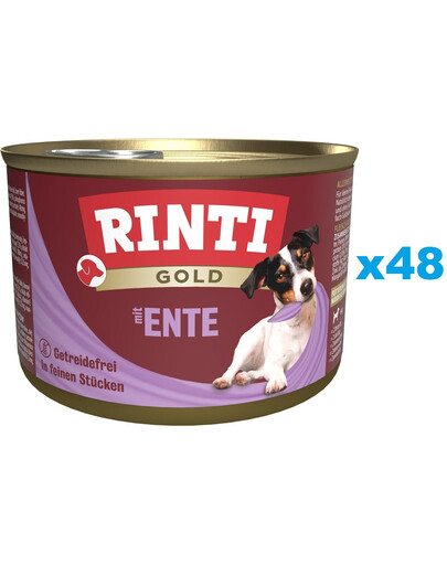 RINTI Gold Duck hearts Mini Kacze serca dla psów ras małych 48x185 g