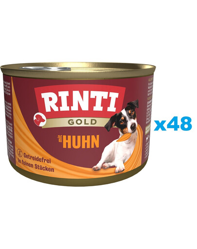 RINTI Gold Chicken Mini Kurczak dla psów ras małych 48x185 g