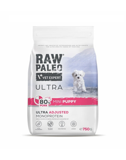 Ultra Pork Mini Puppy 750g dla szczeniąt ras małych wieprzowina