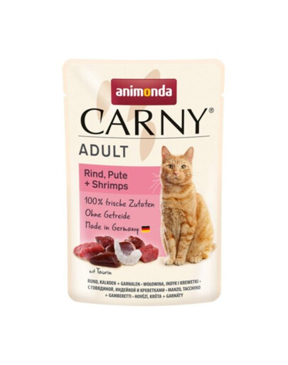 Carny Adult wołowina indyk krewetki 85 g
