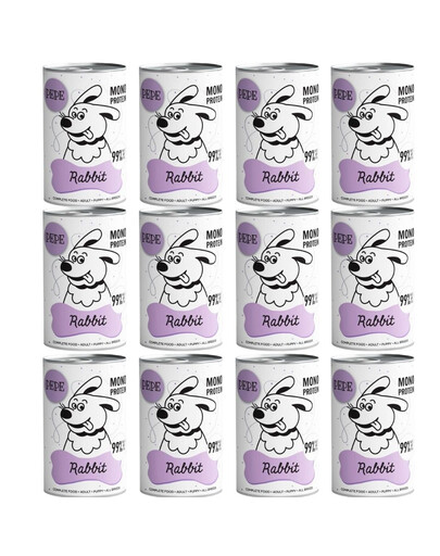 PAKA ZWIERZAKA PEPE Rabbit (królik) 12x400g