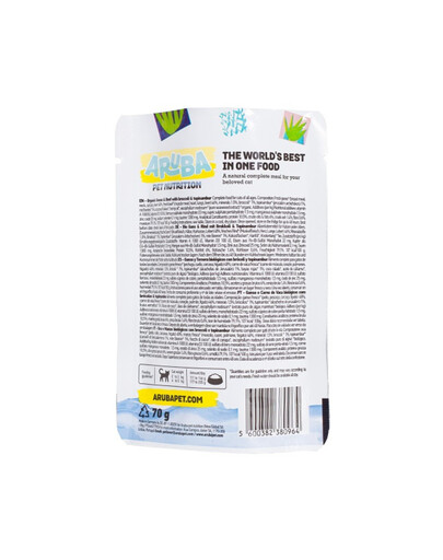 ARUBA Cat Organic Gęś i wołowina z brokułami i topinamburem 70 g