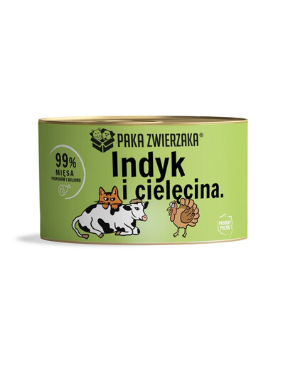 Karma mokra Indyk z cielęciną dla kota 200 g