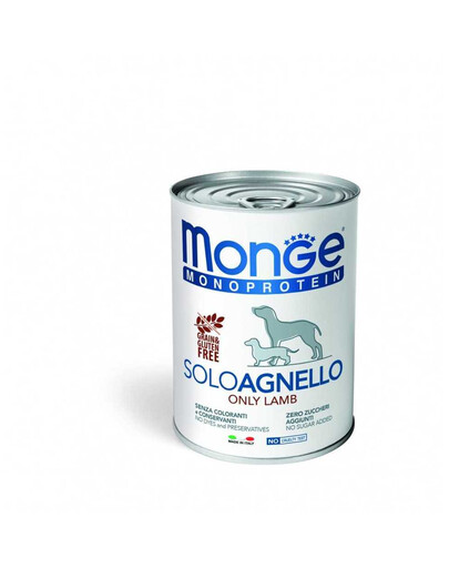 Monoprotein Solo Dog karma dla psa Jagnięcina 400 g
