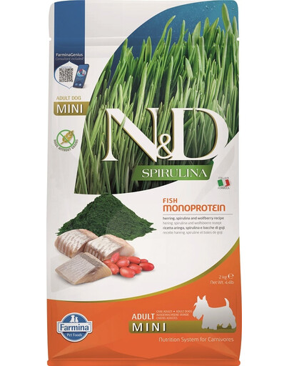 N&D Spirulina Adult Mini Herring and Wolfberry 100g