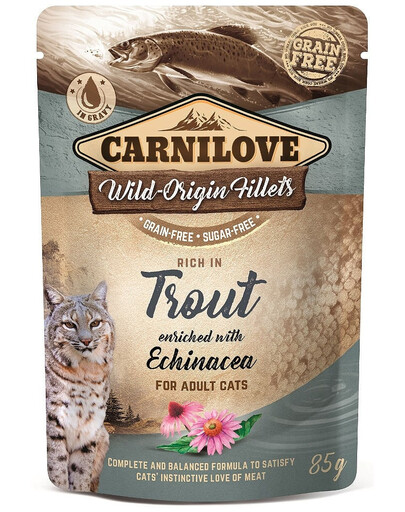 Cat Pouch Trout & Echinacea 85g pstrąg i jeżówka