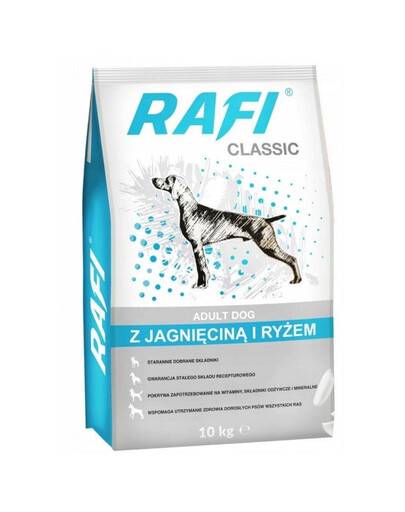 RAFI Classic ar jēra gaļu un rīsiem suņiem 10 kg