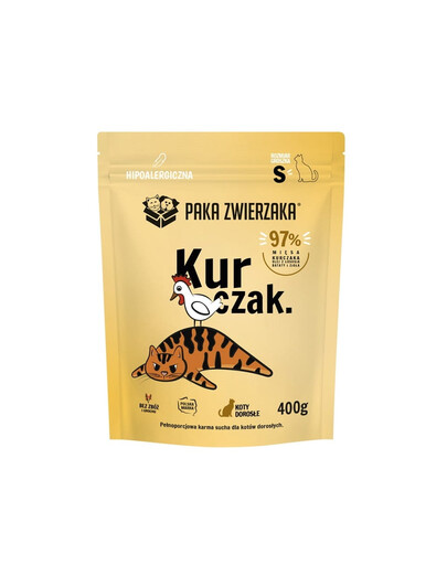 Karma sucha Kurczak dla kota S 400 g