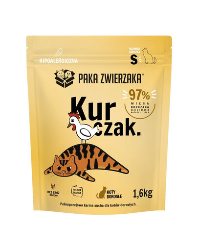 Karma sucha Kurczak dla kota S 1,6 kg