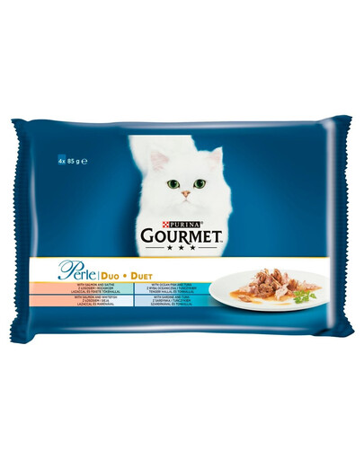 Perle Duet Rybny 4x85g mokra karma dla kotów