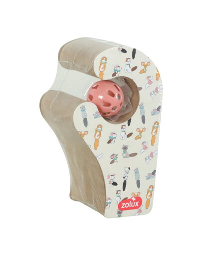 Drapak dla kota CHATOUILLE składana podwójna z piłkami i kocimiętką