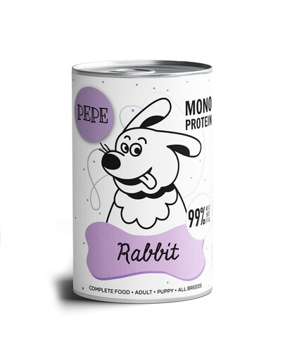 PEPE Rabbit (królik) 800g monoproteinowa karma