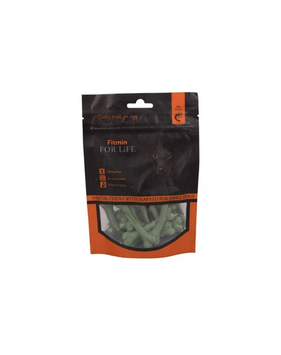 For Life Dental treat Chews with seaweed 70g pałeczki dentystyczne z wodorostami dla małych psów