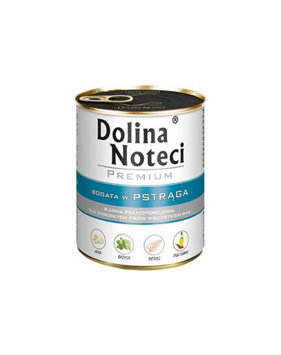DOLINA NOTECI Garšu maisījums Premium, bagāts ar foreli un pīli, ar ķirbjiem 24x800g