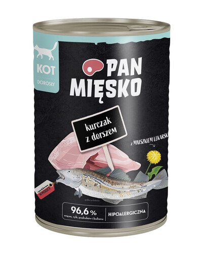 Kurczak z dorszem mokra karma dla kotów 400 g