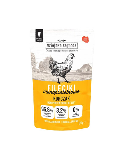 Fileciki Kurczak mokra karma dla kota 85 g