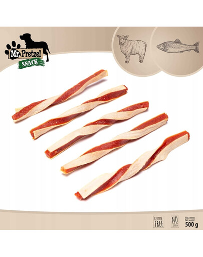 Kanapki z jagnięciną i rybą 500 g przysmak dla psa