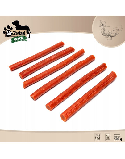 Paluszki z kaczki 500 g przysmak dla psa