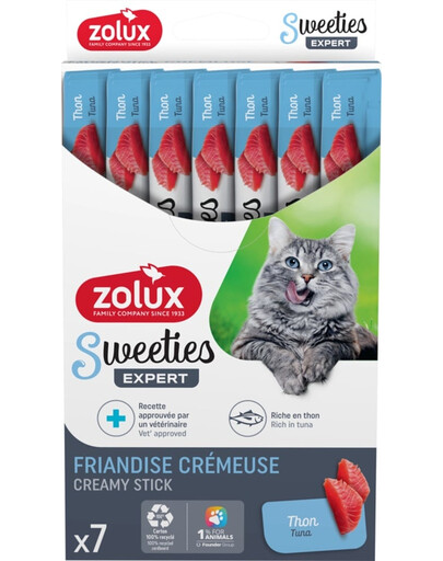 Przysmak kremowy dla kota SWEETIES z tuńczykiem 7x14g