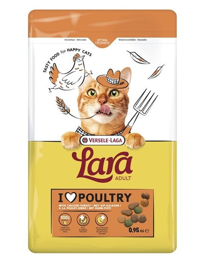 Lara Adult Turkey and Chicken 950 g karma dla kotów z indykiem i kurczakiem