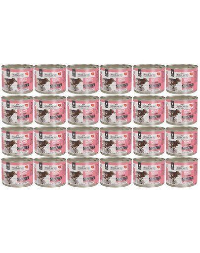 WIEJSKA ZAGRODA Monobiałkowa Wołowina mokra karma dla kotów 24x200 g