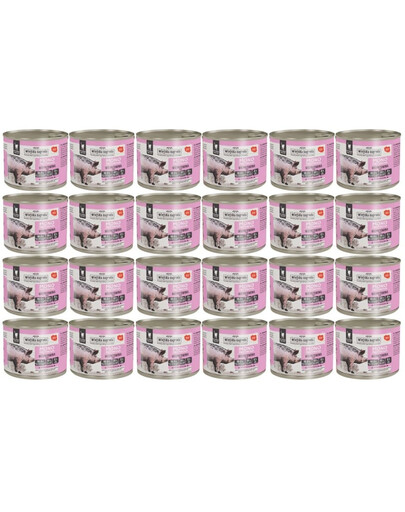 WIEJSKA ZAGRODA Monobiałkowa Wieprzowina mokra karma dla kotów 24x200 g