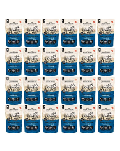 WIEJSKA ZAGRODA Superfoods Konina z tuńczykiem i walerianą mokra karma dla kota 24x100 g