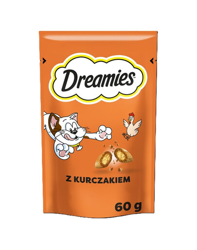 DREAMIES Chrupiące przysmaki dla kota o smaku kurczaka 60 g