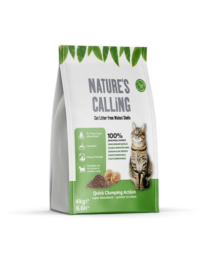 Nature's Calling Cat Litter 4 kg naturalny żwirek dla kotów