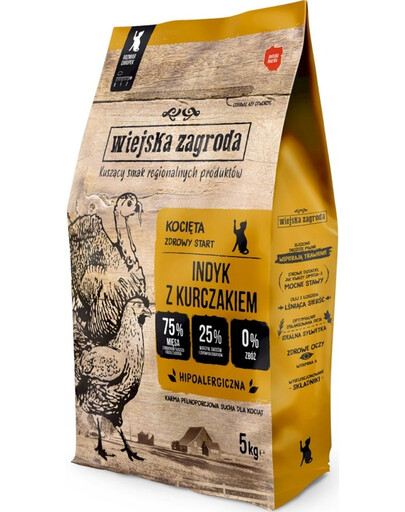 Indyk z kurczakiem dla kociąt 5 kg