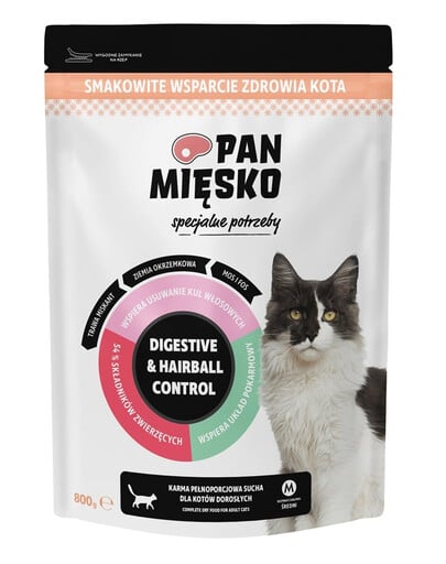 Specjalne potrzeby Digestive & Hairball Control dla kotów 800 g