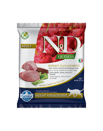 N&D Quinoa Cat weight managment jagnięcina i brokuły 50 g