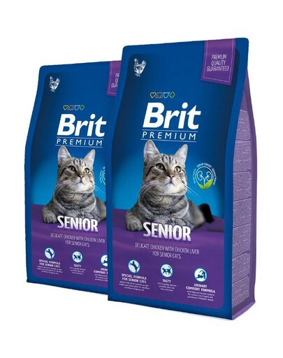 BRIT Premium Cat Senior 16 kg (2 x 8 kg)