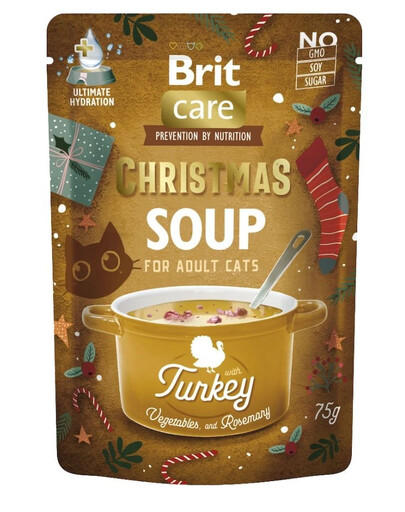 Care Cat Christmas Soup Turkey 75g zupa z indykiem i warzywami dla kotów