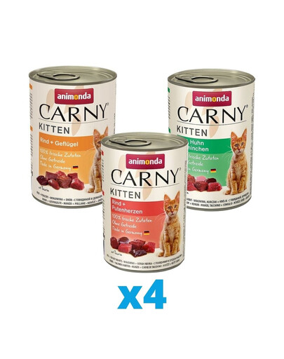 ANIMONDA Carny Kitten mix smaków 12 x 400 g