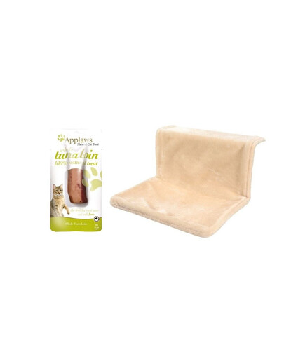 ZOLUX Zestaw świąteczny Hamak na kaloryfer dla kota + polędwiczka z tuńczyka 30 g