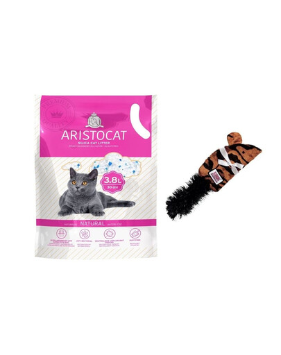 KONG Zestaw świąteczny Mysz pluszak dla kota + żwirek silikonowy 3,8 l