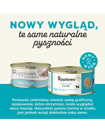 APPLAWS Cat Adult in Broth puszka w bulionie 70 g dla dorosłych kotów