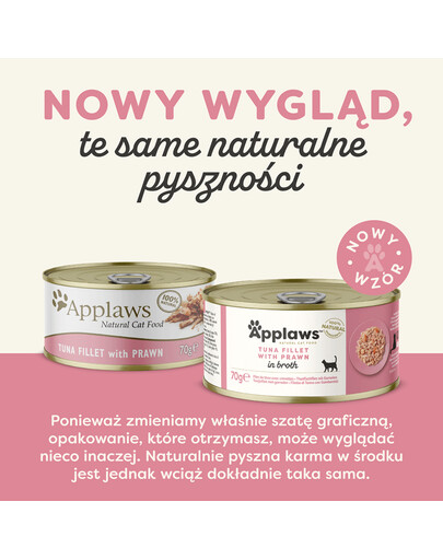 APPLAWS Cat Adult in Broth puszka w bulionie 70 g dla dorosłych kotów
