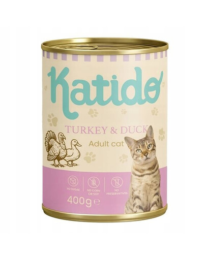 Adult Cat Turkey and Duck 400 g indyk i kaczka z olejem z łososia dla kotów