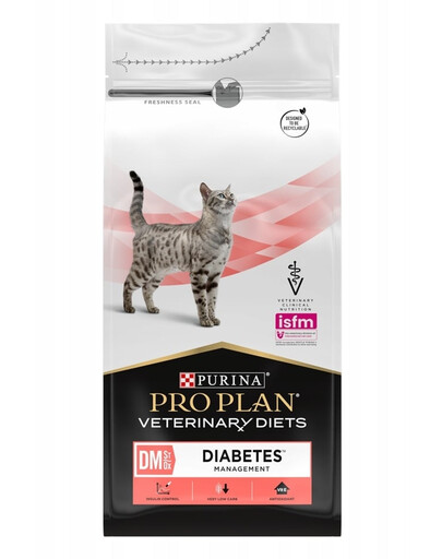 PRO PLAN Veterinary Diets Feline DM St/Ox Diabetes Management 1,5 kg sucha karma dla kotów z cukrzycą