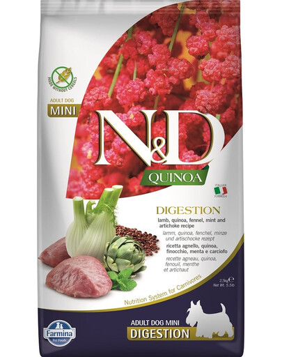 N&D Quinoa Dog Adult Mini Digestion Lamb and fennel 100 g