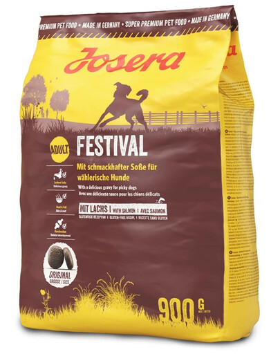 JOSERA Dog Festival 6x900g dla wybrednych psów, z pysznym sosem