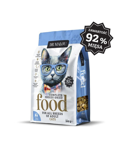 Liofilizowana karma Kaczka z jagnięcią 500g sucha karma dla kotów