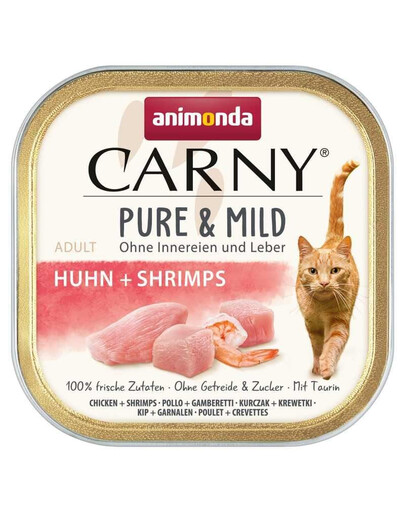 ANIMONDA Carny Pure & Mild Kurczak i krewetki 100g mokra karma dla kotów