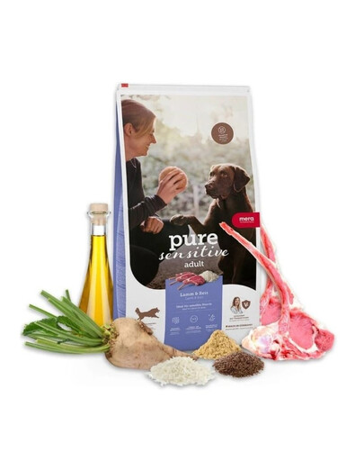Dog Pure Sensitive Adult Lamb Rice 4 kg jagnięcina i ryż, sucha karma dla wrażliwych psów