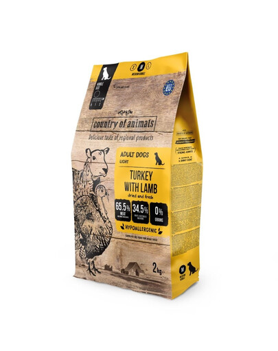 Dog Turkey with Lamb M 2 kg indyk z jagnięciną, sucha karma dla psów