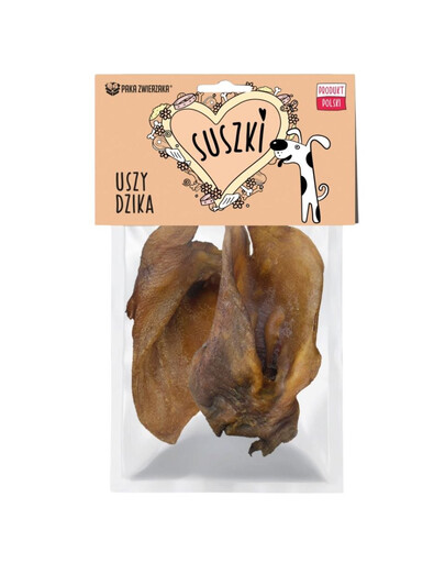 PAKA ZWIERZAKA Suszki Uszy dzika 2 szt. suszone gryzaki dla psów