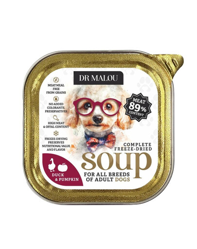 DR MALOU Zupka liofilizowana Kaczka z dynią 12g mokra karma dla psa