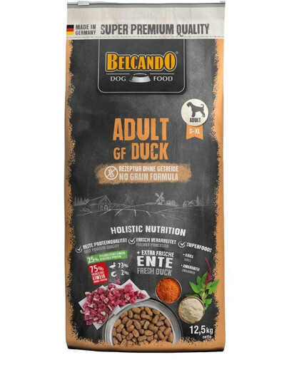 BELCANDO Adult Grain Free Duck 12,5 kg kaczka, sucha karma dla psów